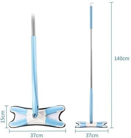 Microfiber Flat Mop with Auto Extrusion and Wash-Free Synthetic Cloth Telescopic Handle for Easy Home &amp Kitchen Cleaning