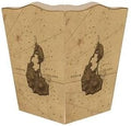 Antique Block Island Map Wastepaper Basket