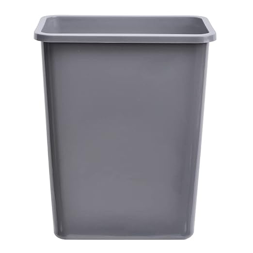 ELYSIAN Home Kitchen Trash Can Commercial Office Wastebasket Black (1 Pack)