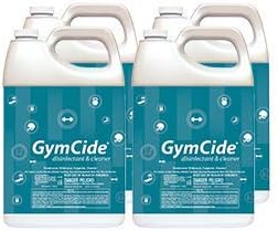GymCide Concentrated Disinfectant &amp Cleaner For Gym Equipment Sport Helmets Yoga Mats Locker Rooms and Physical Therapy Centers Gallon (Case of 4)…