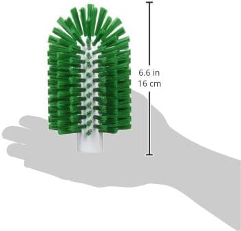 Vikan 5380-90-2 Stiff Tube Brush Polyester 3-1/2 x 6-1/4 OAL Green