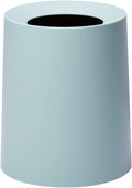 Ideaco TUBELOR Homme Designer Round Trash Can Conceals Any Plastic Bag 3.0 Gal Matte Light Blue