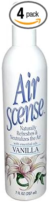 Air Scense Air Freshener - Vanilla - Case of 4 - 7 oz