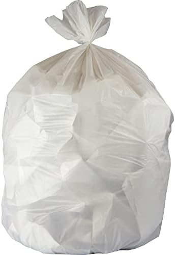 Heritage Low-Density Extra Heavy Duty Trash Can Liners 0.75-mil 30 Gallons 36 x 30 White Case Of 200 Liners