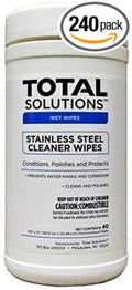 Total Solutions™ 1549 Stainless Steel Cleaner Wipes 9.5 inch X 12 inch 6/Cs