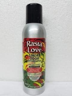Smoke Odor Exterminator 198 gm/ 7 oz Large Spray Rasta Love Set of Four Cans. Assortment (4) Includes Rasta Love Fierce Hippie Love and Peace &amp Love.