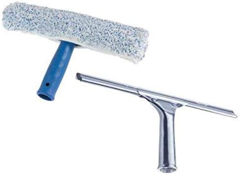 Ettore 04991 Products 2-Step Squeegee Scrubber Combo Blue 12 In