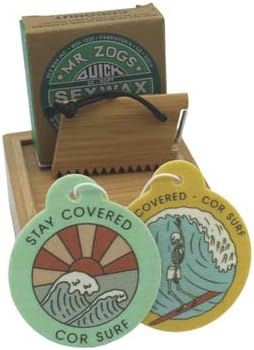 Bamboo Surfing Wax Box Holder with Surf Fin Allen Key