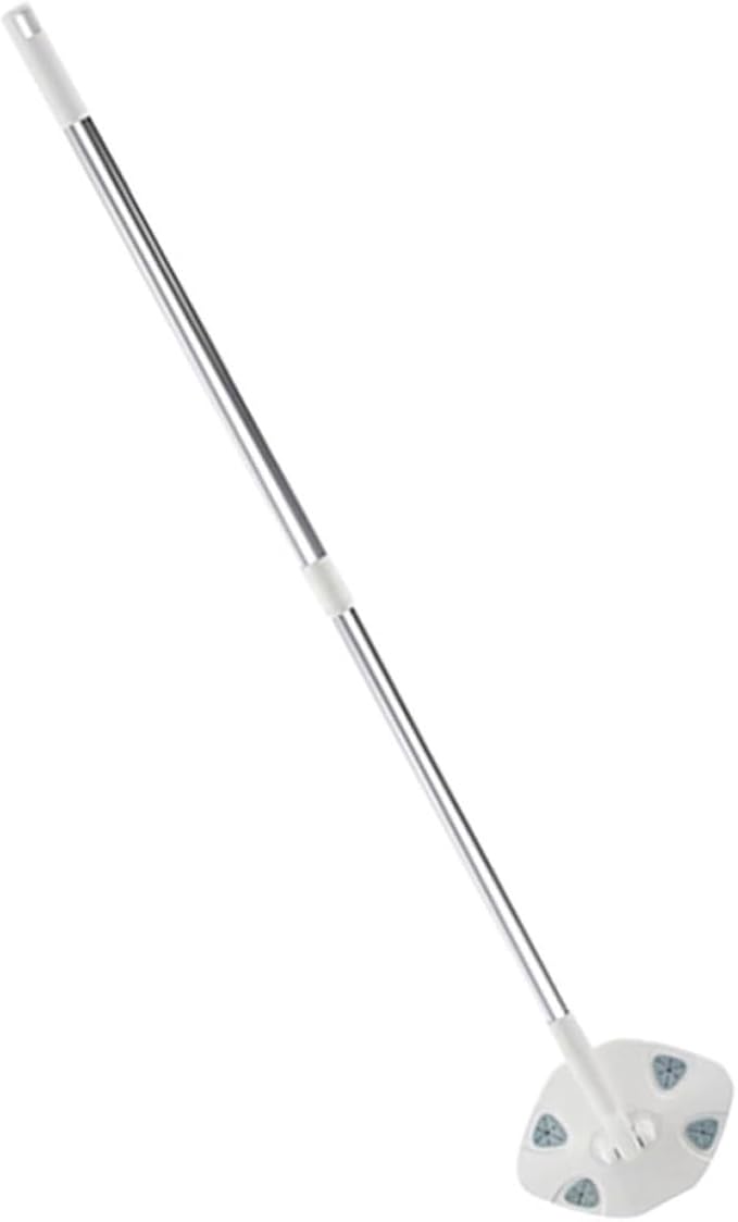 VILLCASE Dust Mop with Dry Tissue Pack Triangular Electrostatic Floor Mop for Hardwood and Wall Cleaning Rotatable Handle Household Cleaning Tool for Efficient Dust Removal