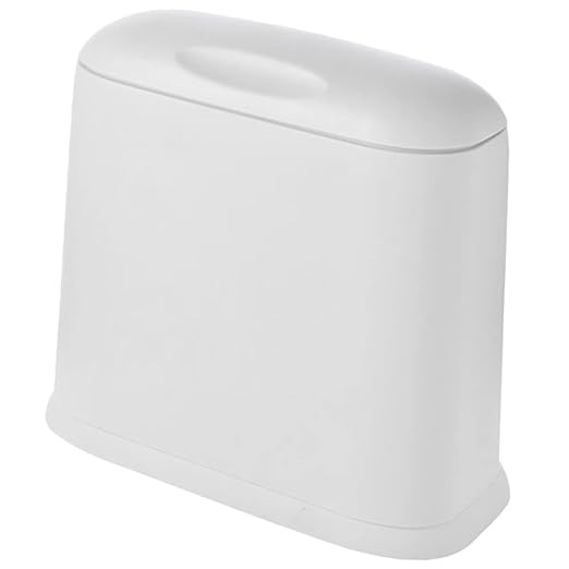 Modern Compact Trash Wastebasket for Kitchen Bathroom Craft Room Stylish Design for Spaces Construction Easy to Use Waste Container
