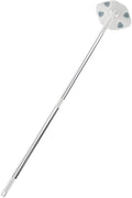 Rotatable Dust Mop with Extendable Handle No-wash Dry Floor Cleaning Mop for Household and Desktop Dust Removal White