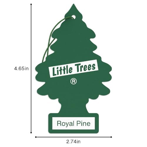 LITTLE TREES Car Air Freshener | Hanging Tree Provides Long Lasting Scent for Auto and Home | Royal Pine 24 Air Fresheners