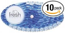 Fresh Products Curve Air Freshener for Small Spaces with Holders and Date Tab Reminders Versitile Placement Freshens for 30 Days No Batteries Required Cotton Blossom 10 pk