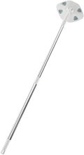 Retractable Handle Dust Mop with Triangular Microfiber Pad White Electrostatic Dust Removal Mop for Household Cleaning Handheld No-wash Suitable for Floors and Walls