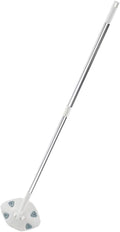Rotatable Dust Mop with Retractable Handle Dry Electrostatic Cleaning Mop for Household Use White Extendable Floor Duster for Easy Dust Removal