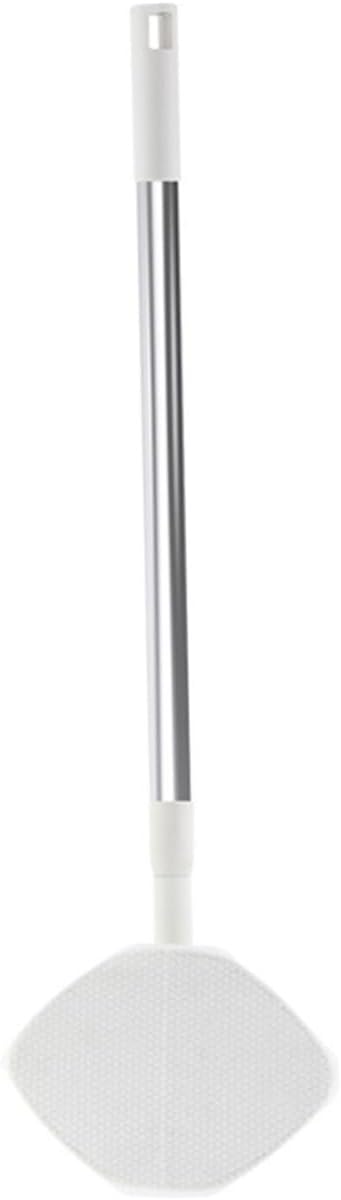 Convenient Household Dust Mop for Floor Cleaning Rotatable Triangular Electrostatic Mop Head No-wash Design for Hardwood Tile Laminate and Concrete Surfaces White Extendable Handle