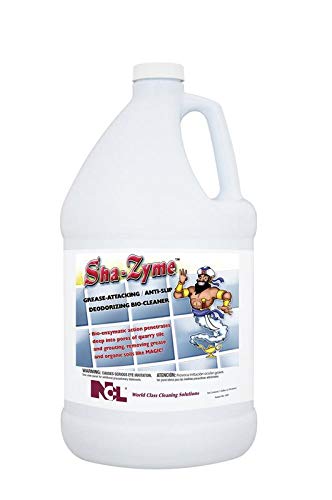 NCL SHA-Zyme Grease Attacking/Anti-Slip Deodorizing Bio-Cleaner - 4 Gal. Case