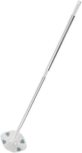 Artibetter Rotating Dust Mop Set with Triangular Electrostatic Mop Pads and Dry Face Towel Long Handle Corner Cleaner for Hardwood Floors and Household Dust Removal