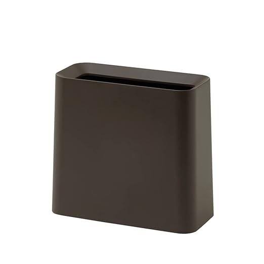 Ideaco TUBELOR® Hi-Grande Designer Rectangular Waste Bin Conceals Any Plastic Bag 3.0 Gal Matte Brown