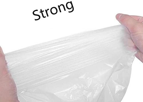 8-12 Gallon Clear Trash bag Garbage Bag Trash Can Liner (8-12 Gallon (100 Bags))