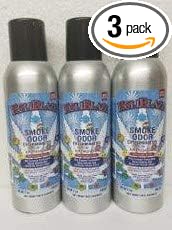 Smoke Odor Exterminator 198 gm/ 7 oz Large Spray Holiblaze Set of Three Cans.