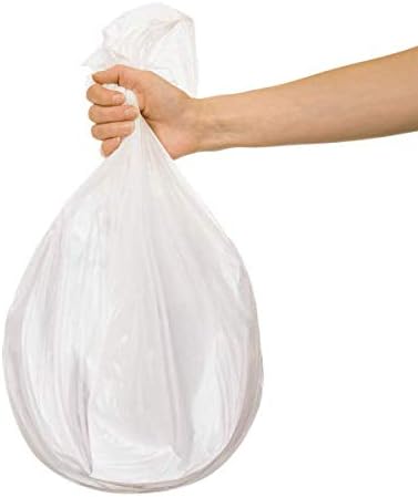 Karat Trash Bags [20-30 Gal - 500 pc] | 10 Microns | Clear High Density Garbage Can Liners | 30 x 37