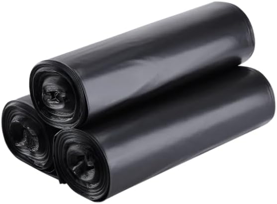 100 Count 55-60 Gallon Trash Bags Sturdy &amp Tear-Resistant Commercial Can Liners 55 Gallon Large Garbage Bags Large Black Trash Bags for Commercial Lawn and Leaf Bags