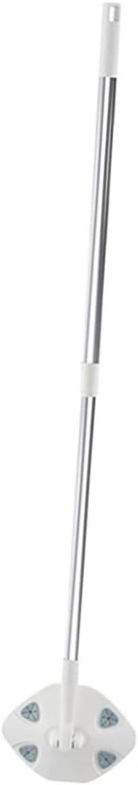 Dust Mop with Rotatable Triangle Microfiber Head and Dry Cleaning Cloth Refillable Household Dust Mop Set for Hardwood Floors and Multi-Surface Cleaning Includes + 1 Dry Wipe