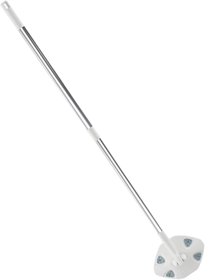 NOLITOY Retractable Dust Mop with Rotatable Head for Household Floor Cleaning Handheld Electrostatic Mop for Hardwood Laminate Tile Concrete Surfaces Easy Operation and Detachable Design