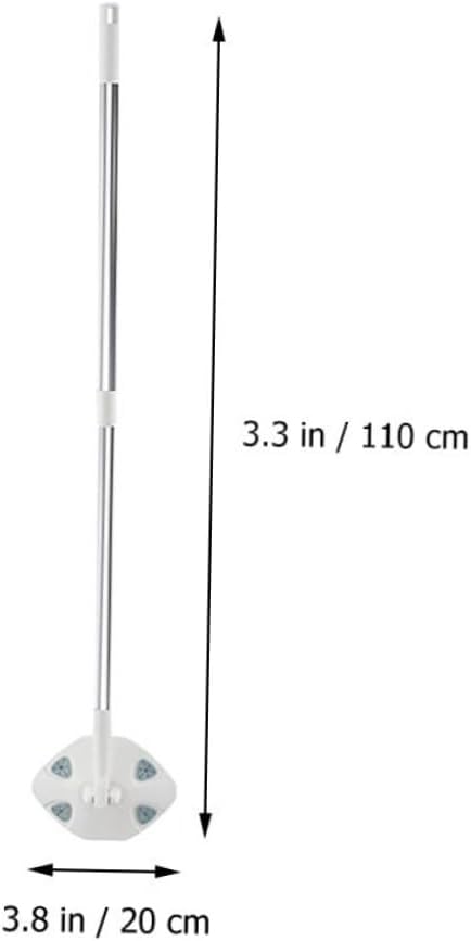 Rotatable Dust Mop with Dry Tissue Pack Triangle Electrostatic Floor Mop for Hardwood and Window Cleaning for Easy Dust Removal