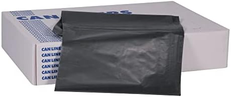 Heritage Repro 2-mil Trash Can Liners 60 Gallons 38 x 58 Black Box Of 100 Trash Bags