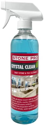 StonePro Crystal Clean - PH Neutral Cleaner for Stone Surfaces (Ready-To-Use Spray 16 oz)