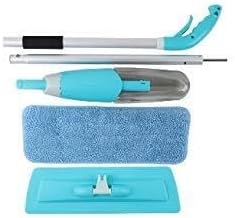 Spray Floor Mop with 2 Replaceable Microfiber Flat Pads Adjustable Rod 360° Rotating Head for Quick Drying and Deep Cleaning on Tile &amp Hardwood