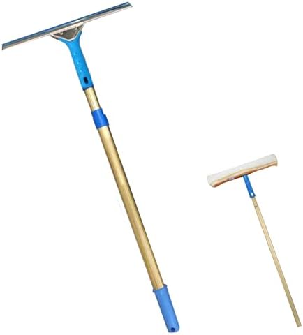 Adjustable Length Window Cleaning Rods Window Washing Equipment with Long Handle Wall Cleaner Mops for Bathroom Mirrors/Malls - Glass Cleaning Tool