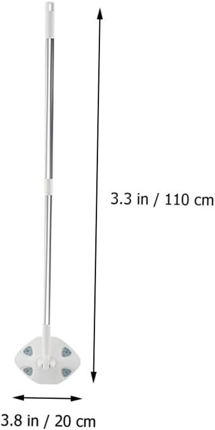 Baluue Rotatable Dust Mop for Floor and Wall Cleaning No-wash Triangle Microfiber Mop with Dry  Household Dust Removal Tool for Hardwood and Desktop Surfaces