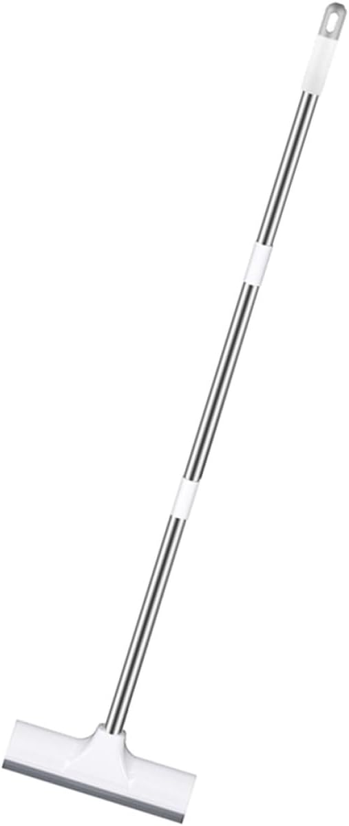 Floor Scrub Brush with Stiff Bristles Long Handle Bathroom and Kitchen Tile Grout Scrubbing Brush for Shower and Toilet Cleaning