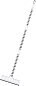 Floor Scrub Brush with Stiff Bristles Long Handle Bathroom and Kitchen Tile Grout Scrubbing Brush for Shower and Toilet Cleaning