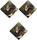 Personalized Air Freshener for Car - Double Sided Photo Custom Car Scents Air Freshener Gift for Valentine’s Day Birthday Ideal for Car Wardrobe Bathroom Hanging Ornaments (Rhombus 3pcs)