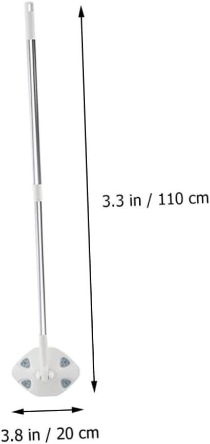 Handheld Dust Mop with Retractable Handle Triangular Shape Microfiber Household Cleaning Mop for Dust Removal for Home Floor Cleaning