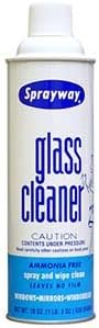 PART NO. SYWSW050 Sprayway SW050 Glass Cleaner 20 oz. Aerosol 12 cans/case