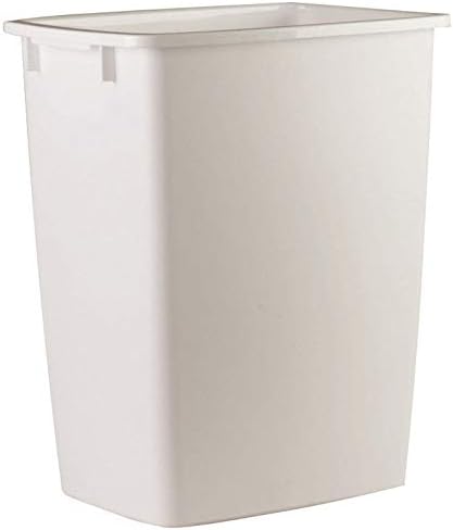 Rubbermaid 2806-TP-WHT Plastic Kitchen Wastebasket White 36-Qt. - Quantity 6