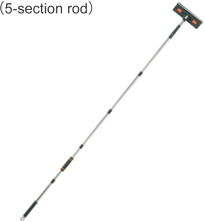 Skirting Board Cleaning Mop with 144cm Long Handle and Reusable Pad for Windows Ceilings Tiles and Floors Lightweight Ergonomic Grip for Efficient Household Cleaning in Green(B)