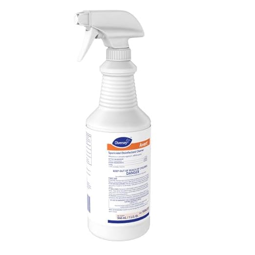 Diversey 100842725 Avert Sporicidal Disinfectant Cleaner Hospital Grade Kills C. Difficile Spores Ready-to-Use Liquid Spray 32-Ounce