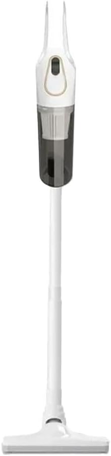 Cordless Vacuum Cleaner with Powerful Suction Motor Lightweight Design USB Charging for Multi for Surface Floor Carpet Dust Deep Clean(A-White)