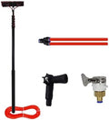 Glass Cleaning Brush Home Water Fed Telescopic Pole Kit Solar Panel Brush Rotating for Photovoltaic PanelTelescopic Solar Panel Cleaning Brush - 6m High Pole Cleaner with 35cm Brush Head fo