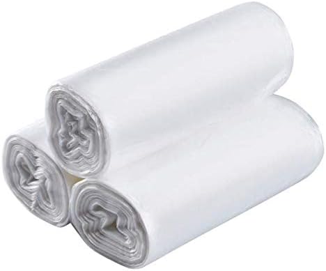 Karat Trash Bags [12-16 Gal - 1000 pc] | 6 Microns | Clear High Density Garbage Can Liners | 24 x 33