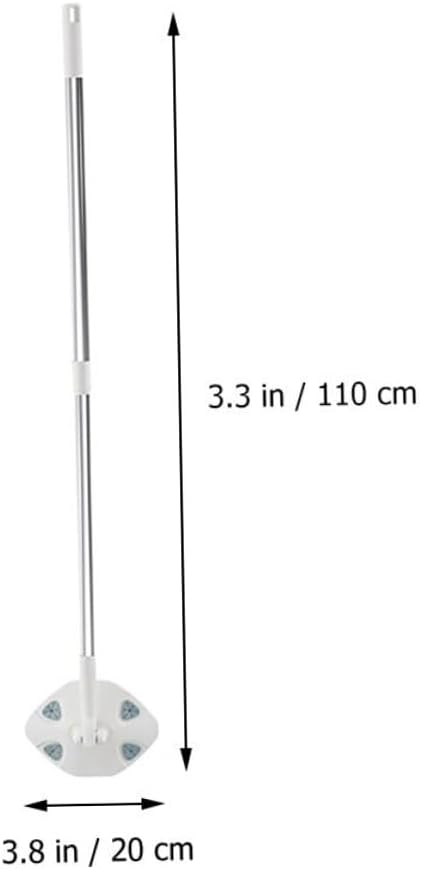Electrostatic Dust Mop with Washable Pads 1pcs Dry Wet Floor Duster Rotatable Triangle Mop Head for Home Cleaning and Window Dust Removal