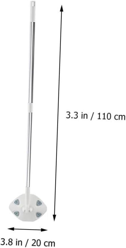 VILLCASE Dust Mop Floor Cleaning Kit with Dry Tissue Reusable Mop Head for Hardwood Floors and Household Dust Removal 1 Dry Tissue Pack