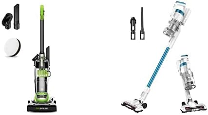 Eureka NEU10AE4 Airspeed Ultra-Lightweight Compact Bagless Upright Vacuum Cleaner NEC180 RapidClean Pro Lightweight Cordless Vacuum Cleaner Convenient Stick Handheld Vacuum