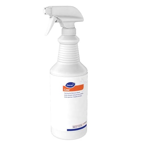 Diversey Crew 95325322 Foaming Acid Restroom Cleaner 12 x 32 oz./946 mL Spray Bottles (Pack of 12)